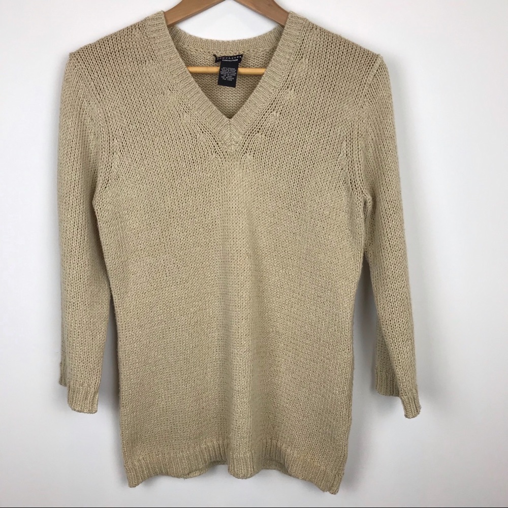 Doncaster Collection Sweater Tan Basic Classic M - image 1